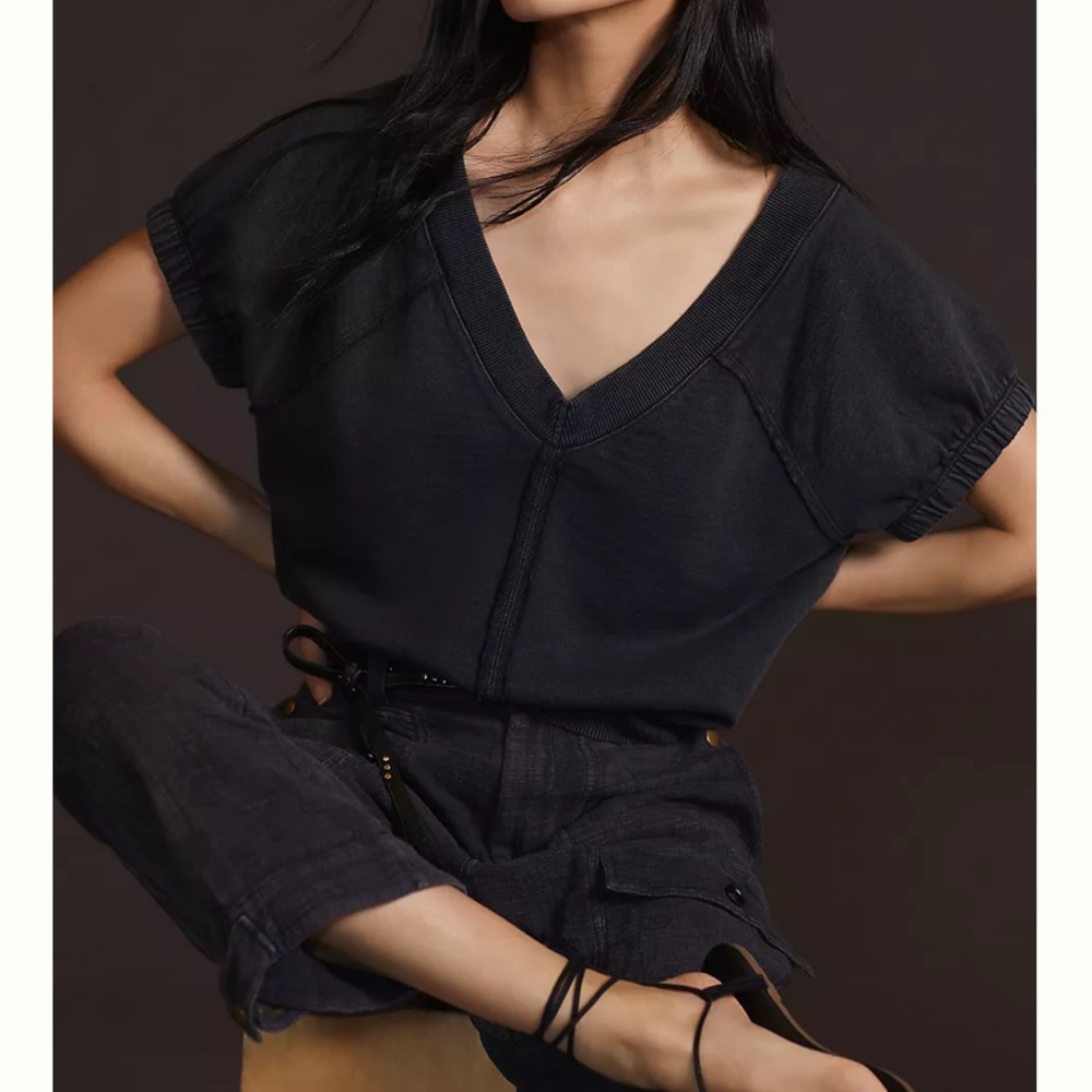 Anthropologie short sleeve sweater